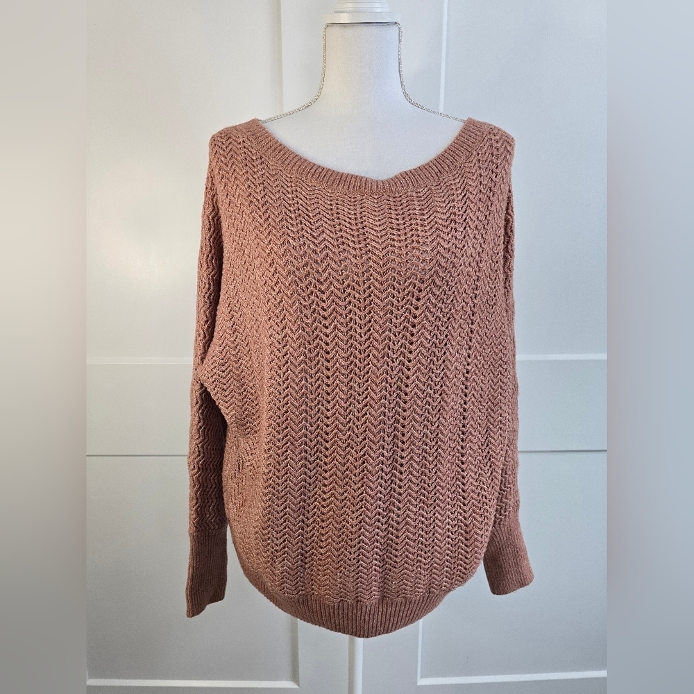 Nicole Miller Women's Knit Sweater - Rose Pink